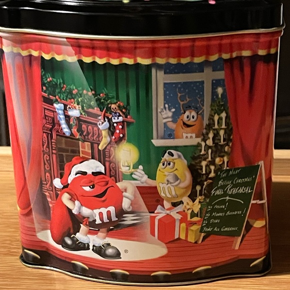 Vintage M&M happy holidays 1998 tin - Picture 8 of 9